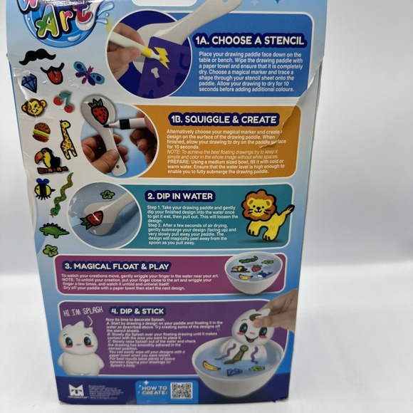 Hydro Dip Character Art  10 Water Markers & Drawing Paddle. - Picture 4 of 12
